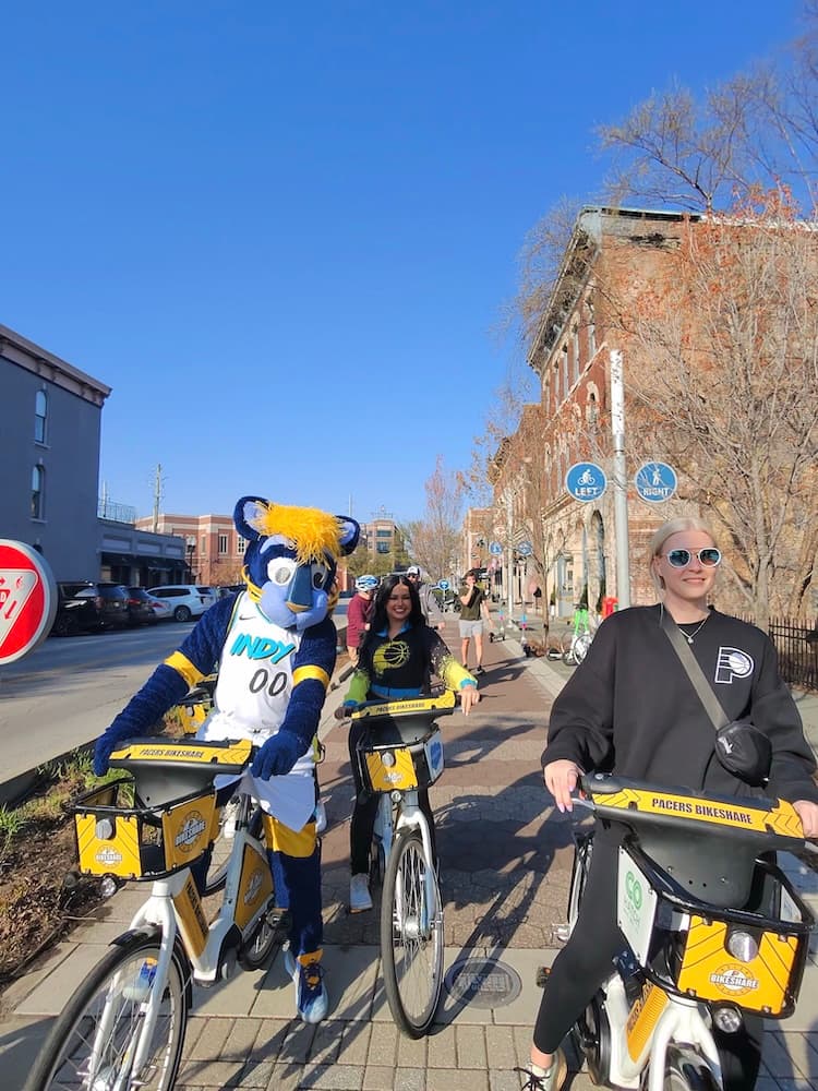 Boomer and Pacemate riding bikes