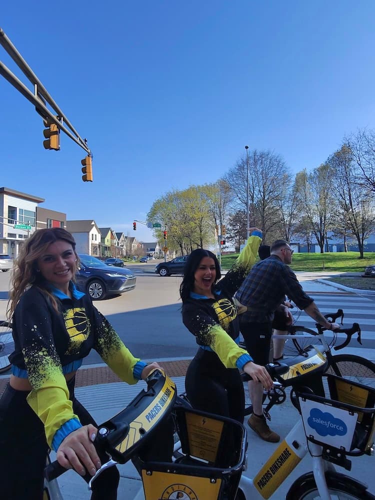 Pacemates riding bikes
