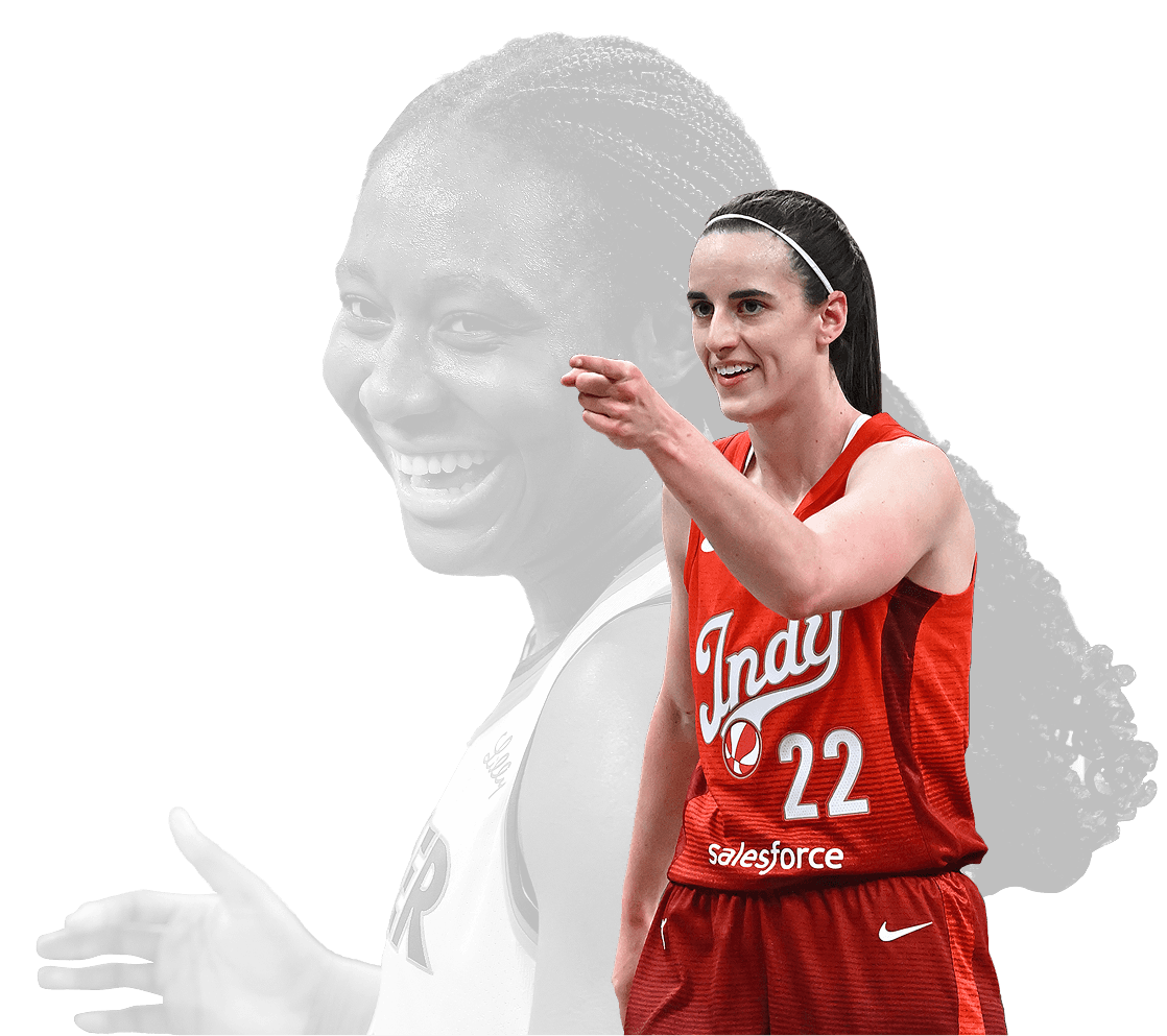 Caitlin Clark and Aliyah Boston